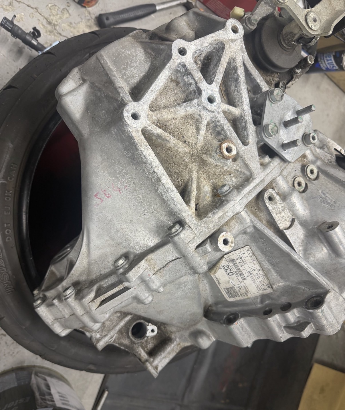 V6エキシージ410 シーケンシャルミッション化作業